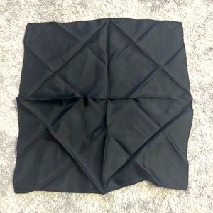 Large Black Pocket Square